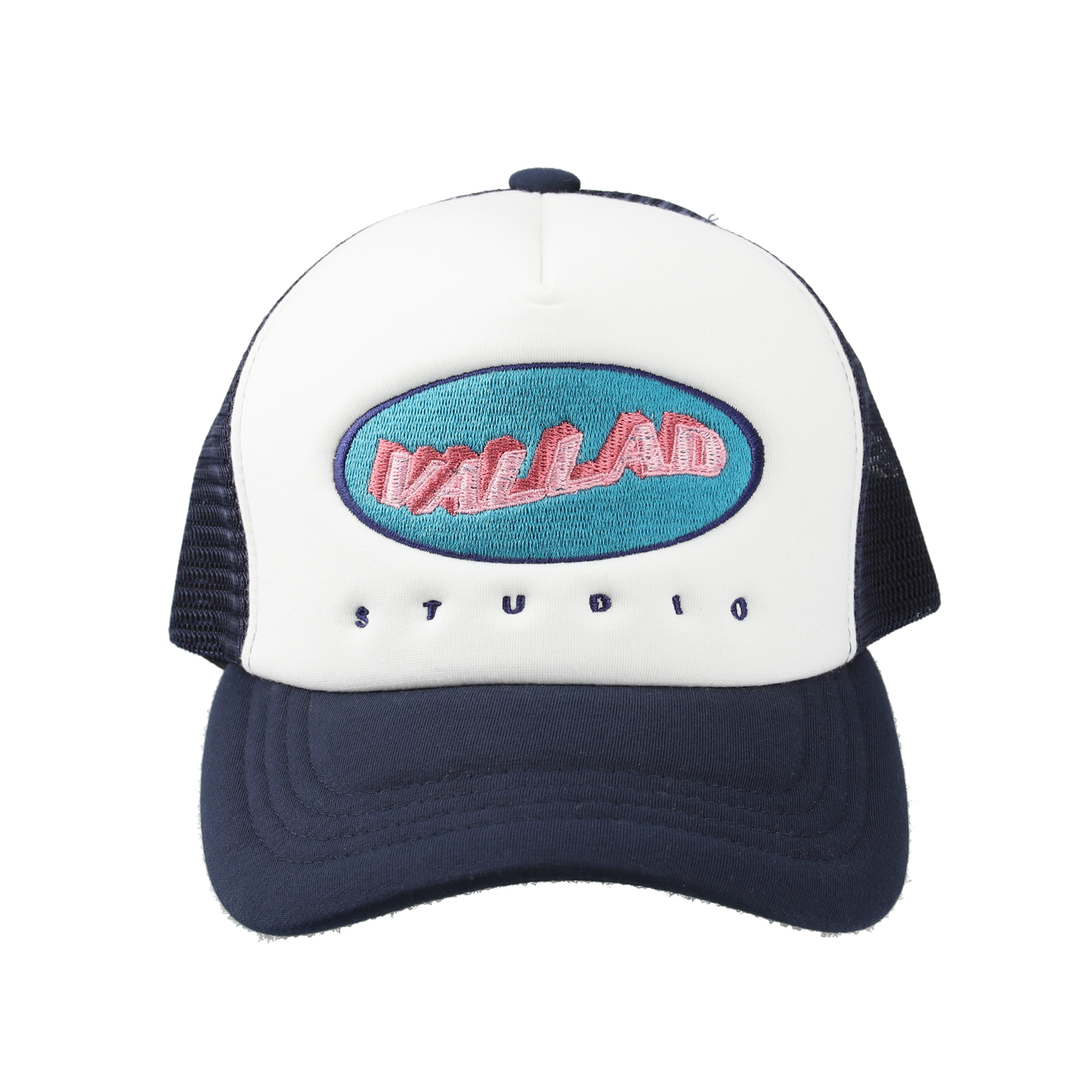 VALLAD LOGO MESH CAP NVY/WHT