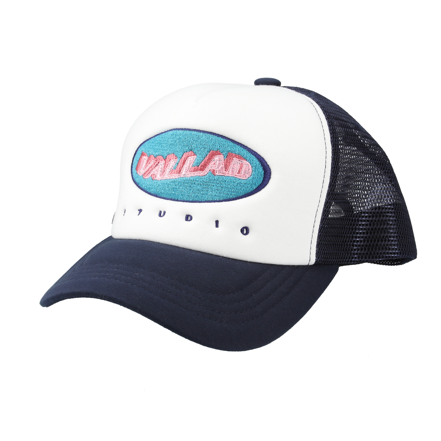VALLAD LOGO MESH CAP NVY/WHT