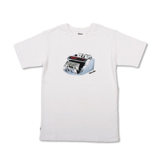 VALLAD CASH DISPENSER TEE WHITE