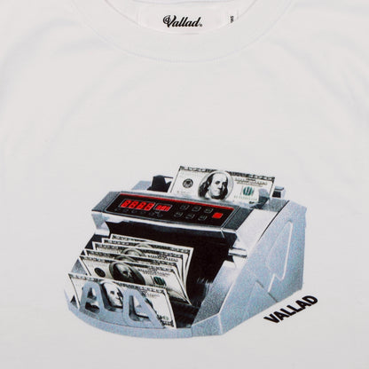 VALLAD CASH DISPENSER TEE WHITE