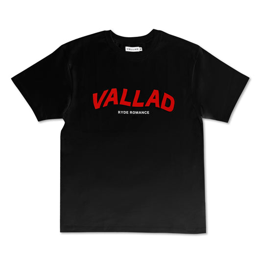 VALLAD WAVELOGO TEE BLK