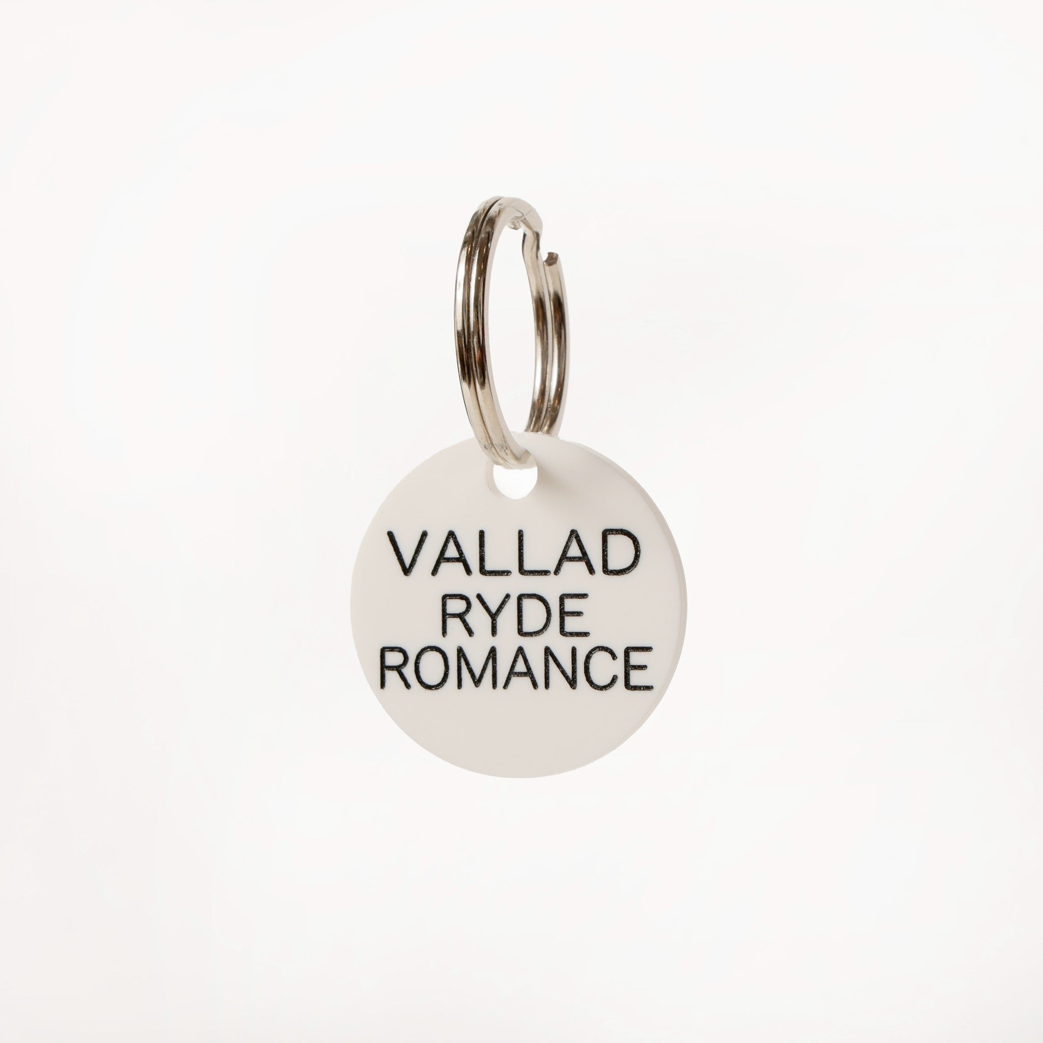 KEYRING VALLAD RYDE ROMANCE WHITE – VALLAD-STUDIO