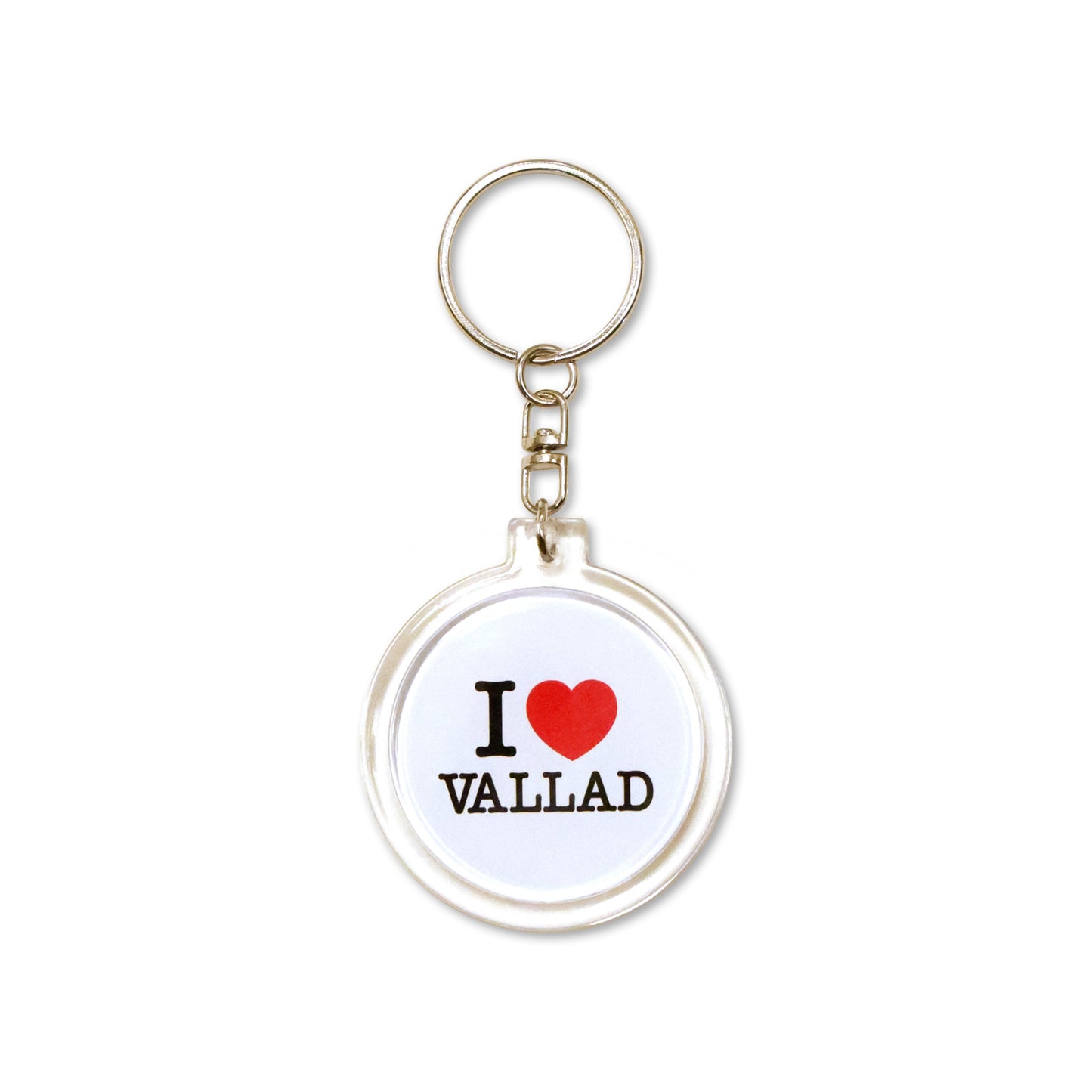 KEYRING  I LOVE VALLAD WHITE