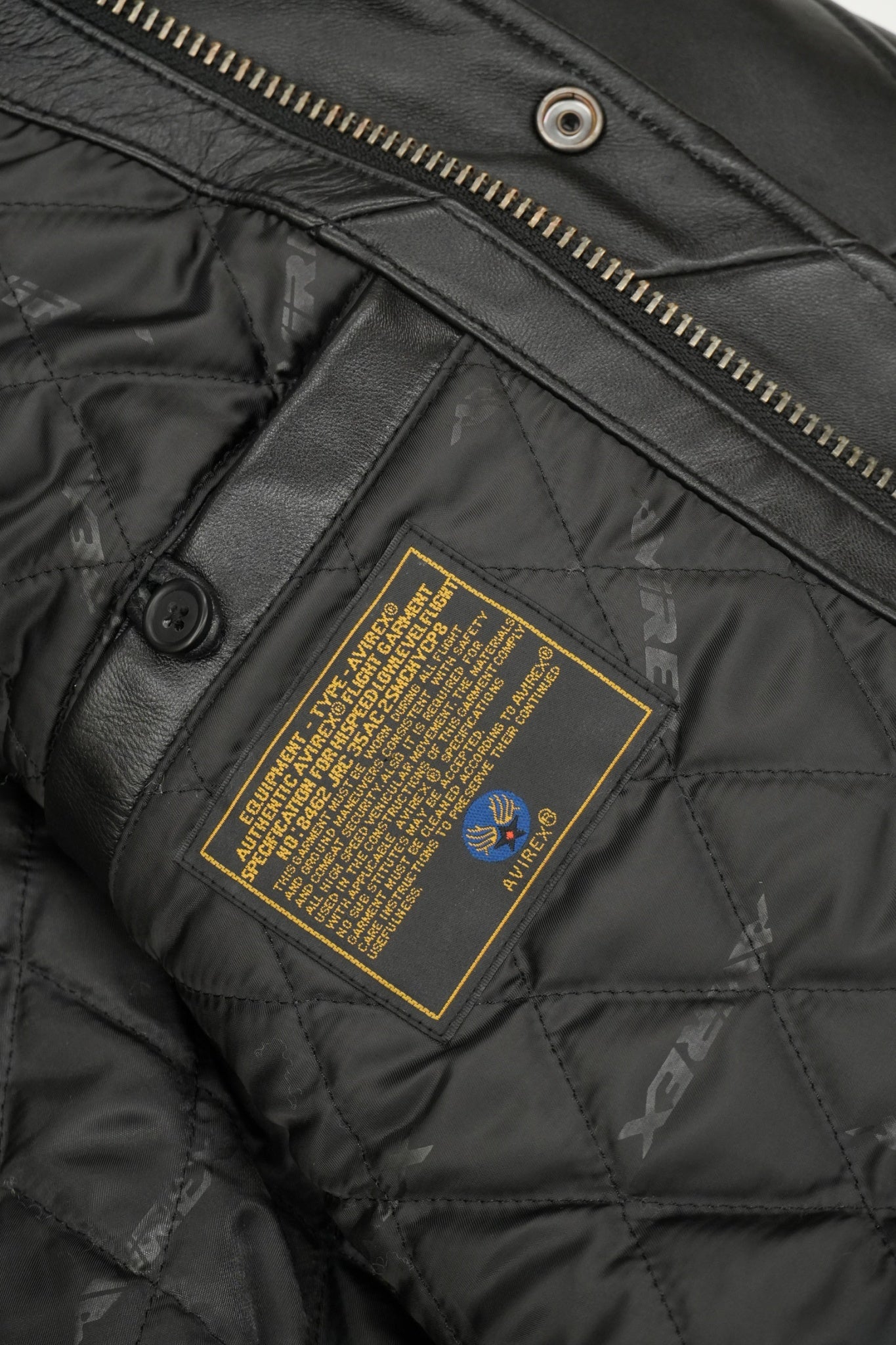 VALLAD×AVIREX LEATHER JACKET M AVIREX / VARSITY LEATHER JACKET for VALLAD LAST SEASON AVIREX