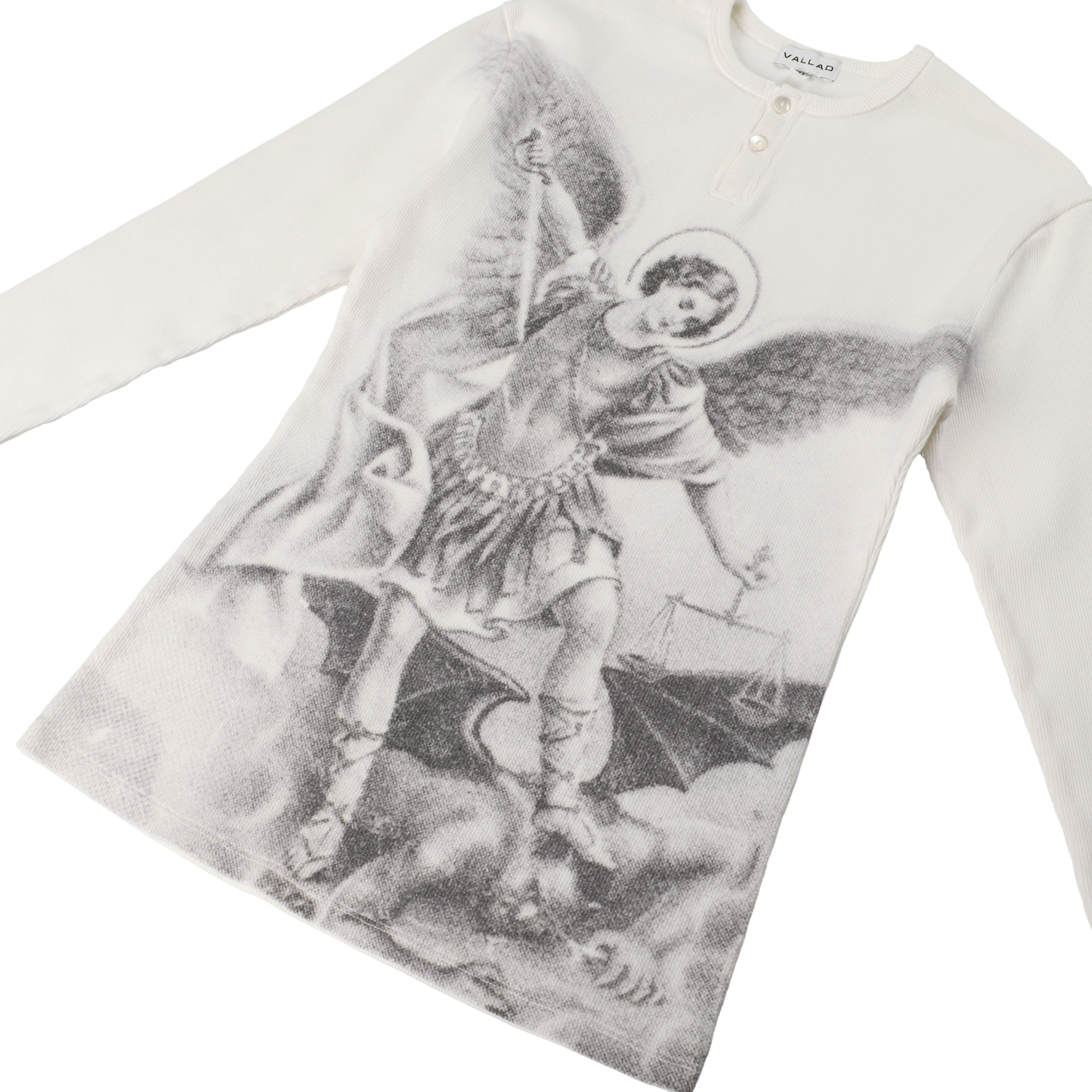 V.HENRY NECK L/S WHITE – VALLAD-STUDIO V.HENRY NECK L/S WHITE – VALLAD-STUDIO