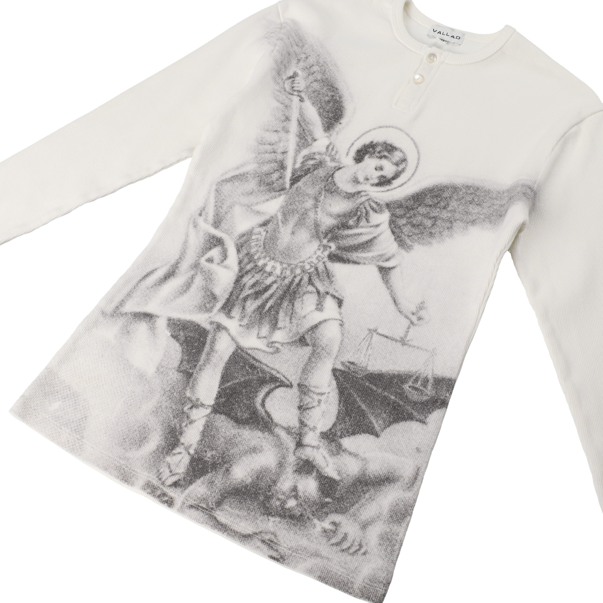 V.HENRY NECK L/S WHITE – VALLAD-STUDIO V.HENRY NECK L/S WHITE – VALLAD-STUDIO