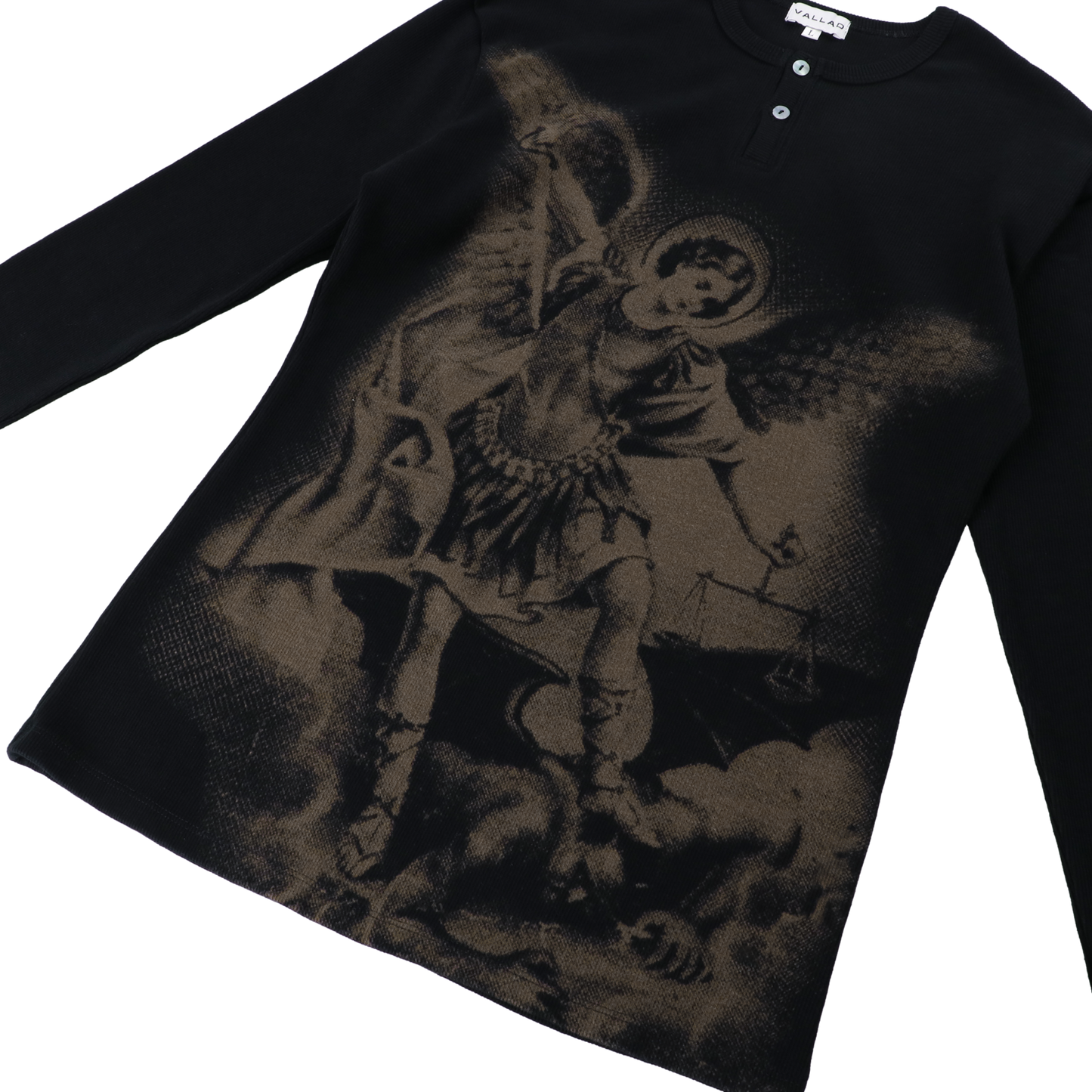 V.HENRY NECK L/S BLACK – VALLAD-STUDIO