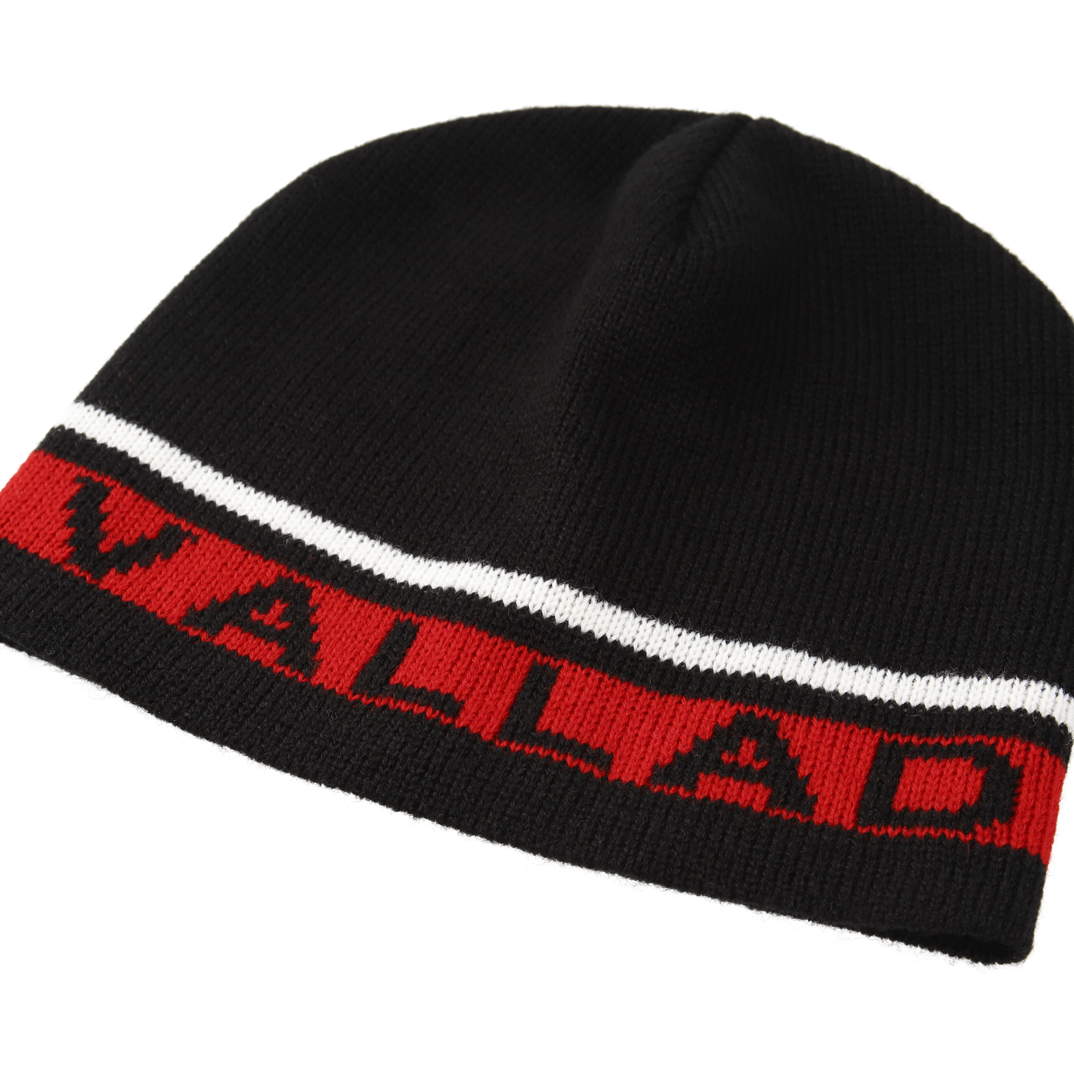 VALLAD STUDIO BEANIE CAP ビーニー バラッド VALLADロゴ入り黒ニット
