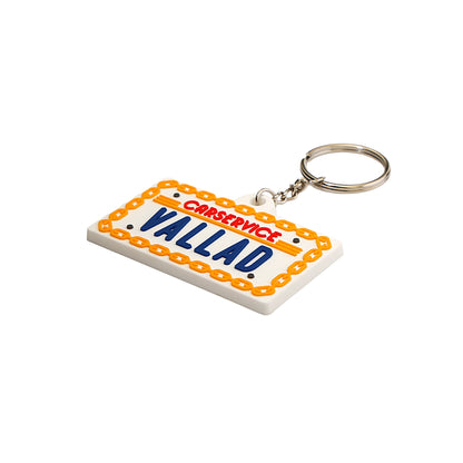 VALLAD×CAR SERVICE COLLABO KEY CHAIN LICENSE PLATE
