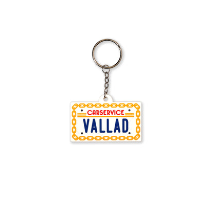 VALLAD×CAR SERVICE COLLABO KEY CHAIN LICENSE PLATE