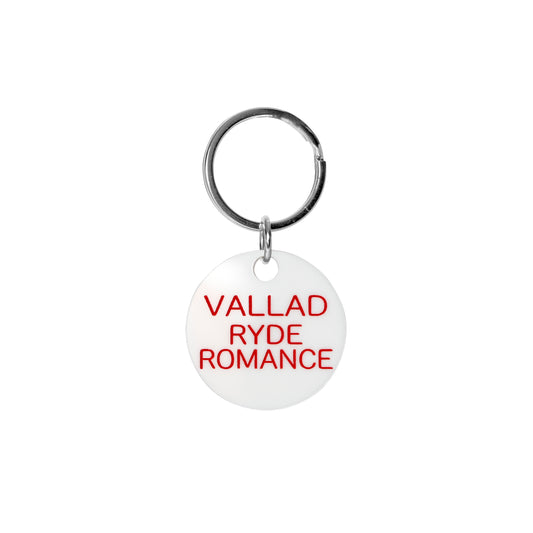 KEYRING VALLAD RYDE ROMANCE WHITE×RED