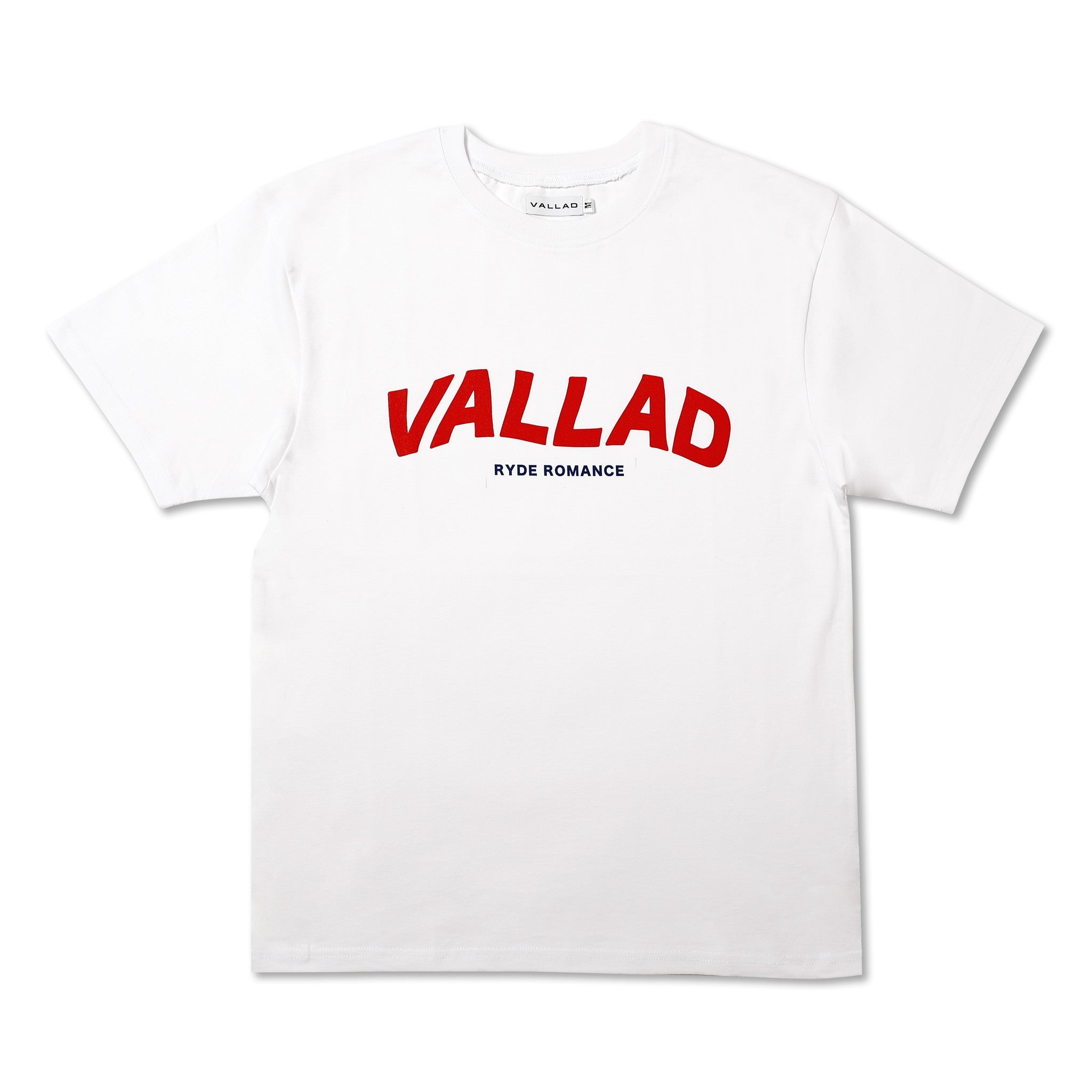 トップス VALLAD WAVELOGO TEE WHT M 215.01 - 7.2oz Loopwheeled T-Shirt Classic Fit - White | Dant