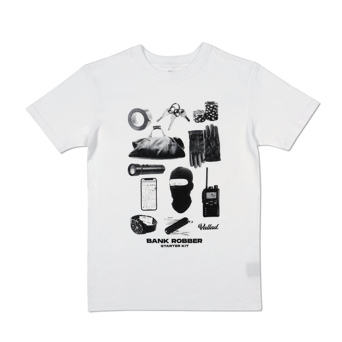 BANK ROBBER TEE WHITE