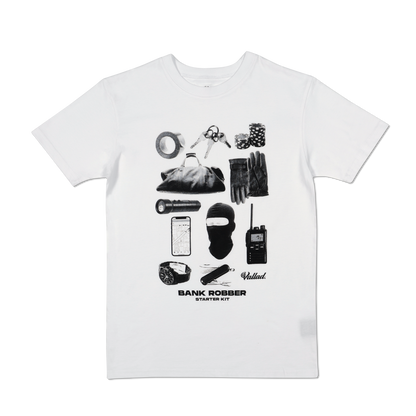 BANK ROBBER TEE WHITE
