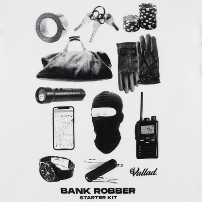 BANK ROBBER TEE WHITE
